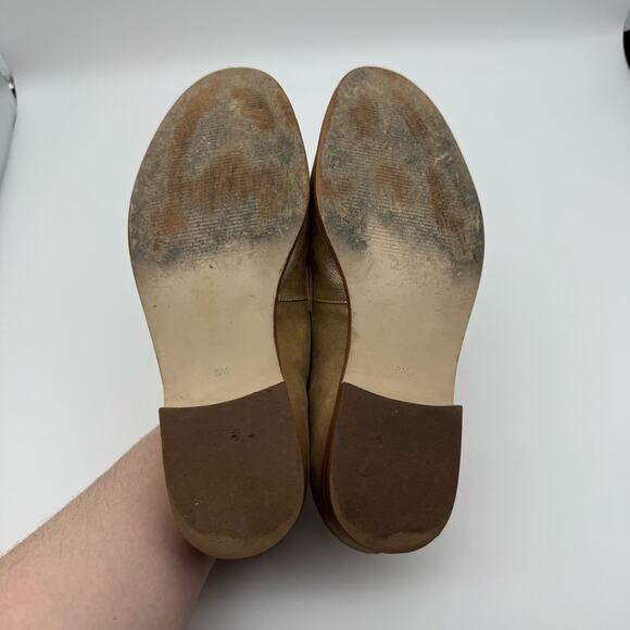 Talbots Leighton Tassel Loafers Gold Metallic Suede 8 - Picture 9 of 15